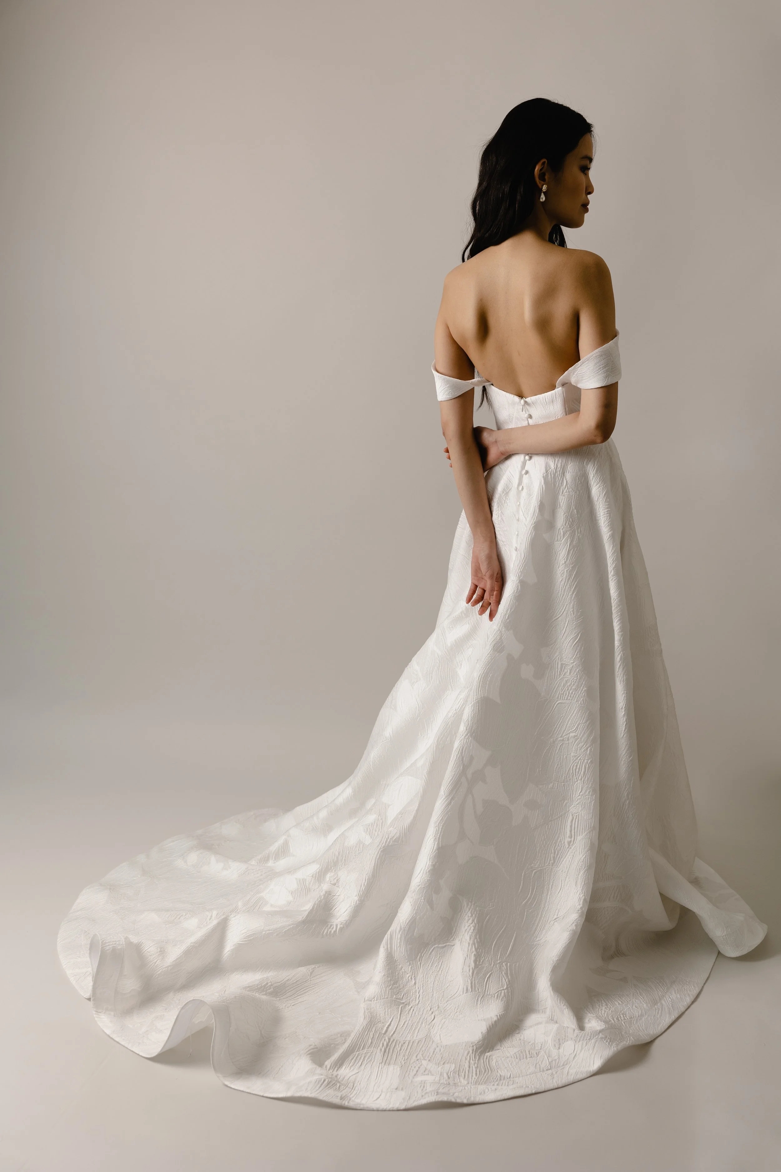 Jacquard sales wedding gown